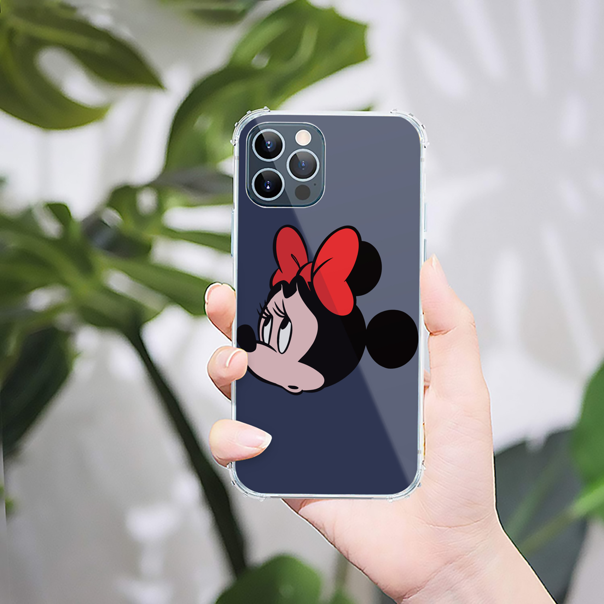 （画像用） ミッキーマウス Mickey Mouse 【iPhone 12シリーズ対応】透明スマホケース（クリアソフトケース）